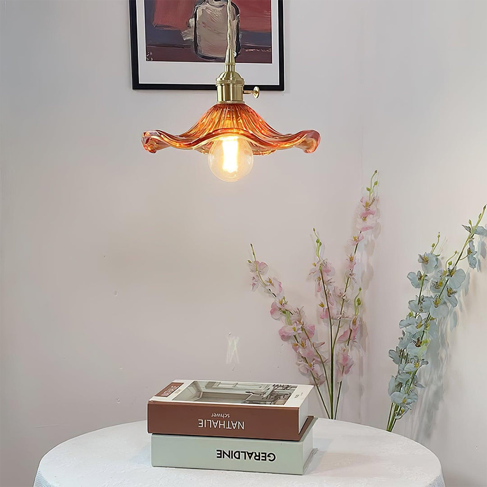 Fleurisca – Lampe Hibiscus Décorative, LED, Rose, Jardin