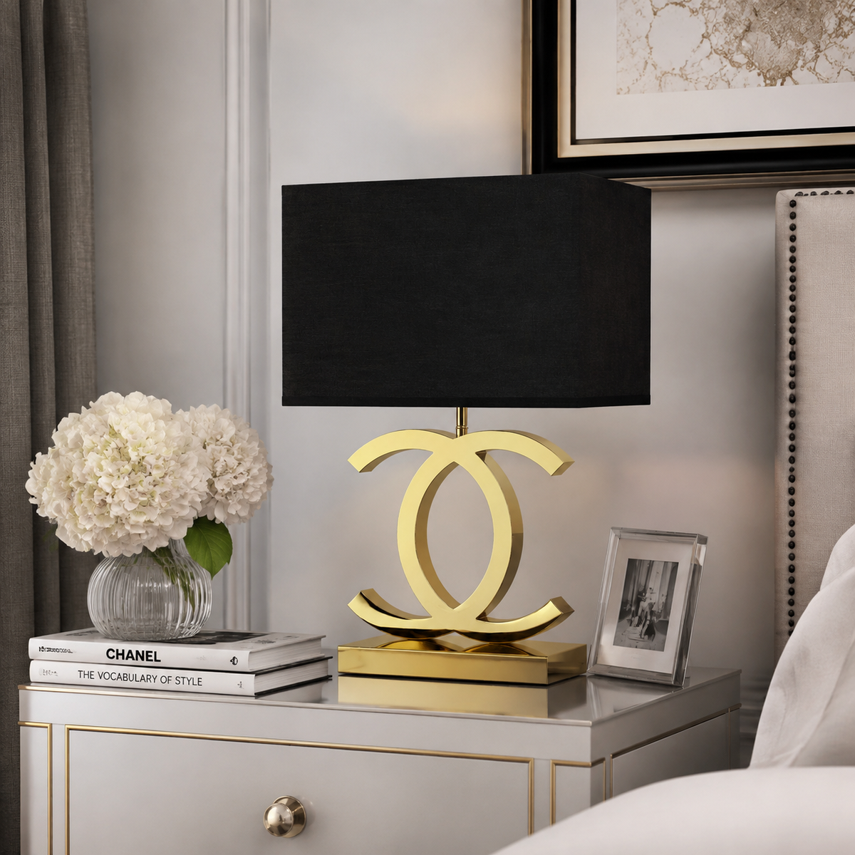 Lampe de table | Acier inoxydable, Design rectiligne