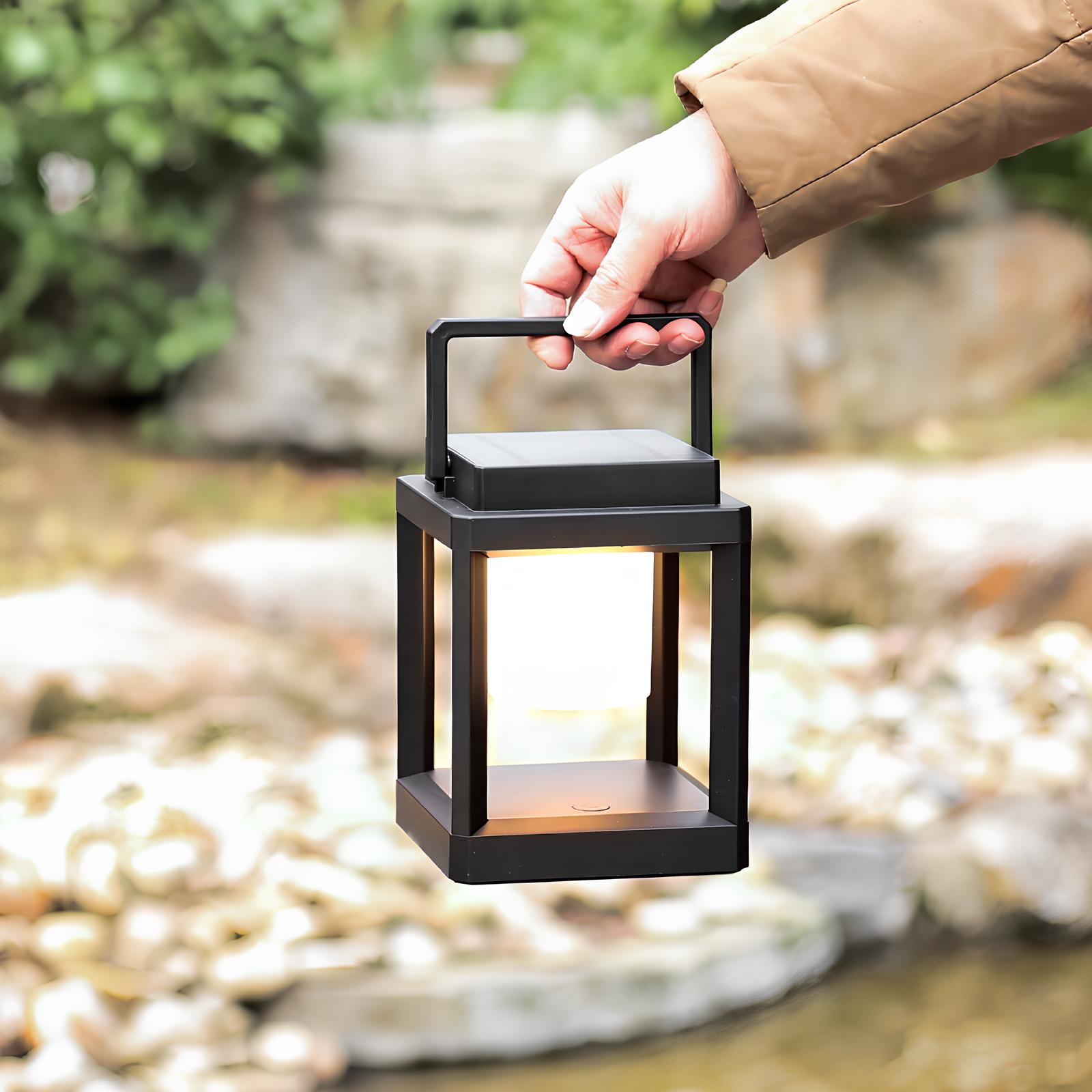 Lampe extérieure LED solaire blanc chaud jardin terrasse étanche design moderne