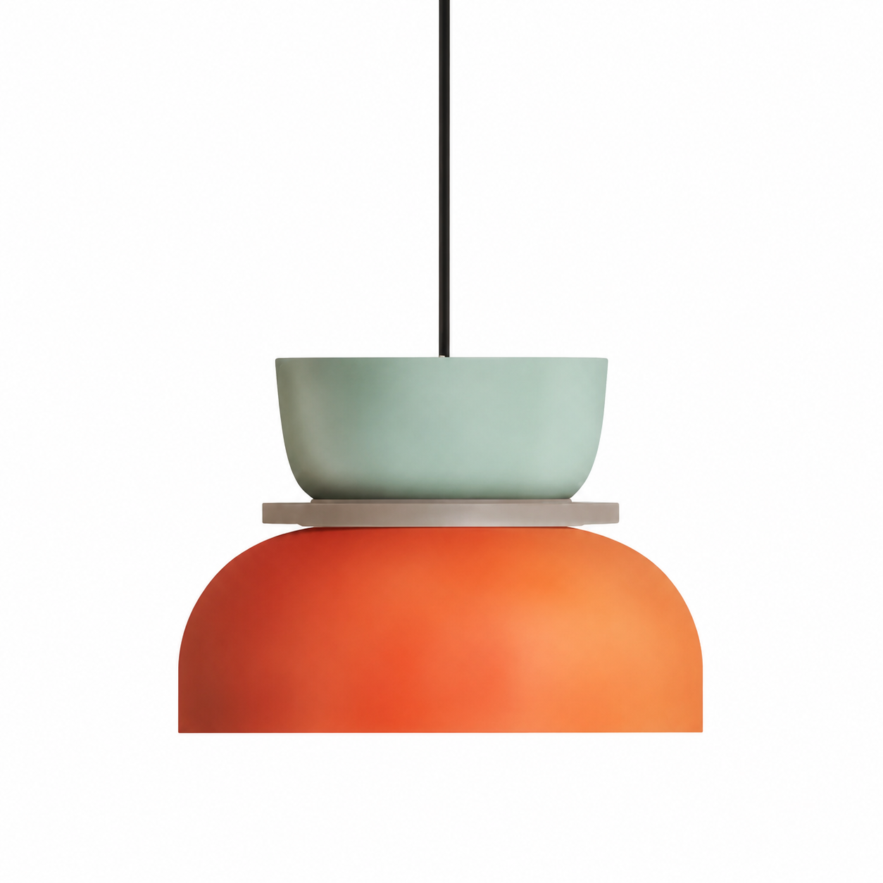 Suspension Métal Multicolore Ø30 cm – Motif Color Block, Plafonnier Suspendu, Usage Intérieur