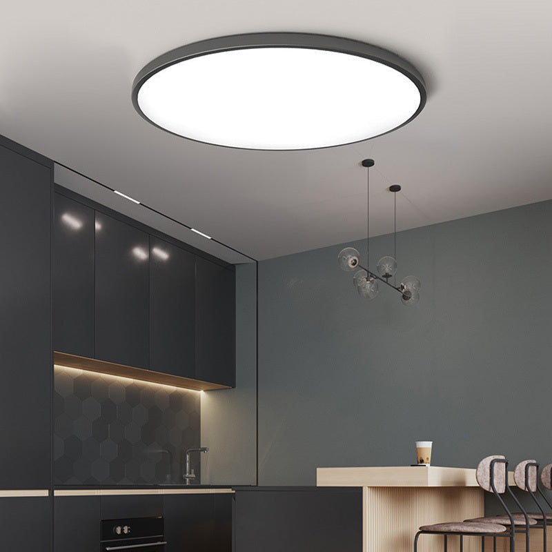 LumoAstra – Plafonnier LED Rond Moderne Noir/Blanc Salle à Manger