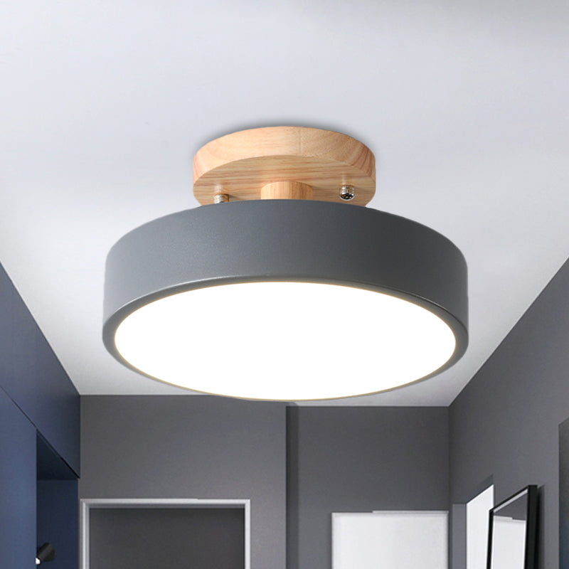 Borealis – Plafonnier LED Trommel Style Scandinave Finition Bois Salon