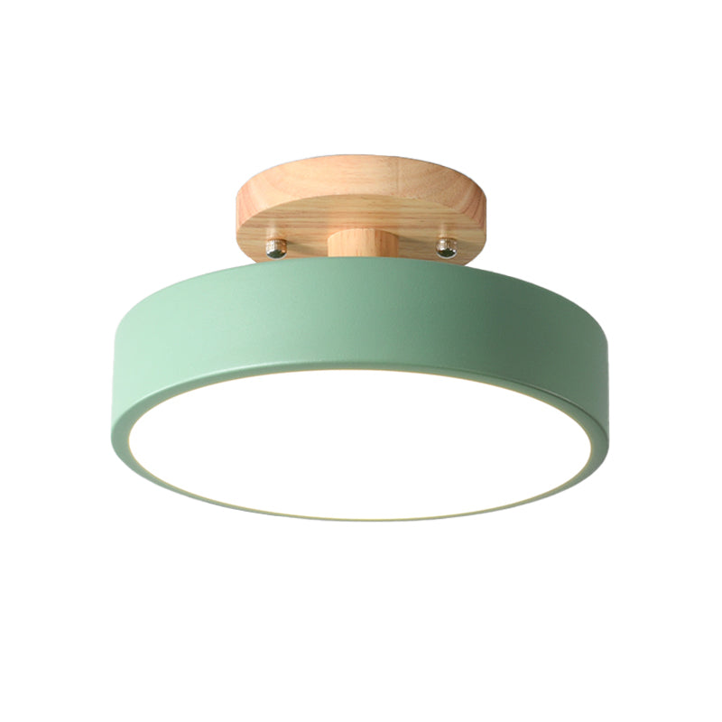 Borealis – Plafonnier LED Trommel Style Scandinave Finition Bois Salon
