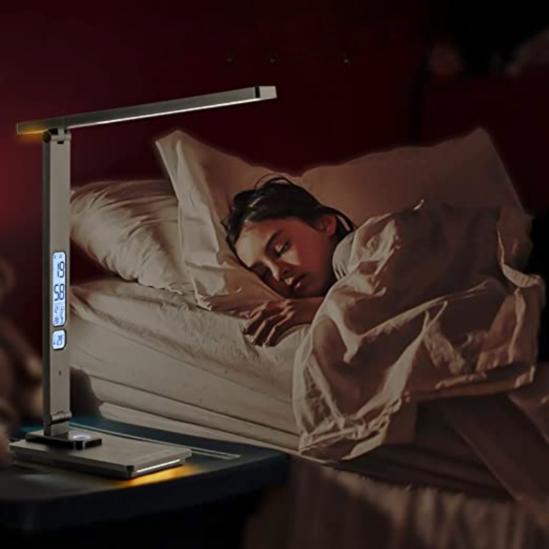SmartBeam – Lampe de bureau LED avec chargeur sans fil et port USB