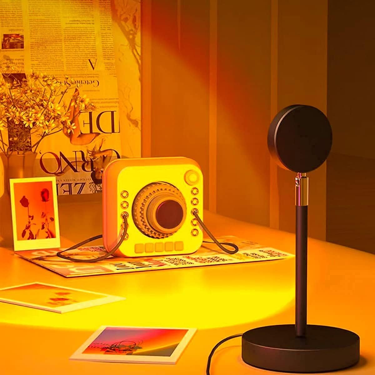 Lampe Sunset LED Moderne Couleur Ambiance pour Salon