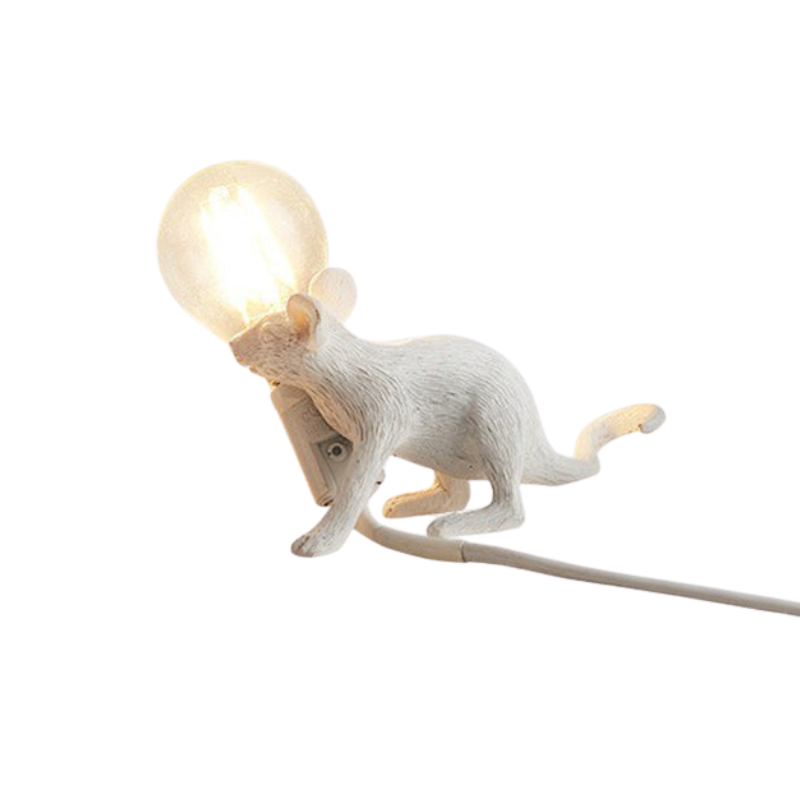 MouseCharm – Lampe de Nuit Art Déco Ludique avec Socle en Forme de Souris