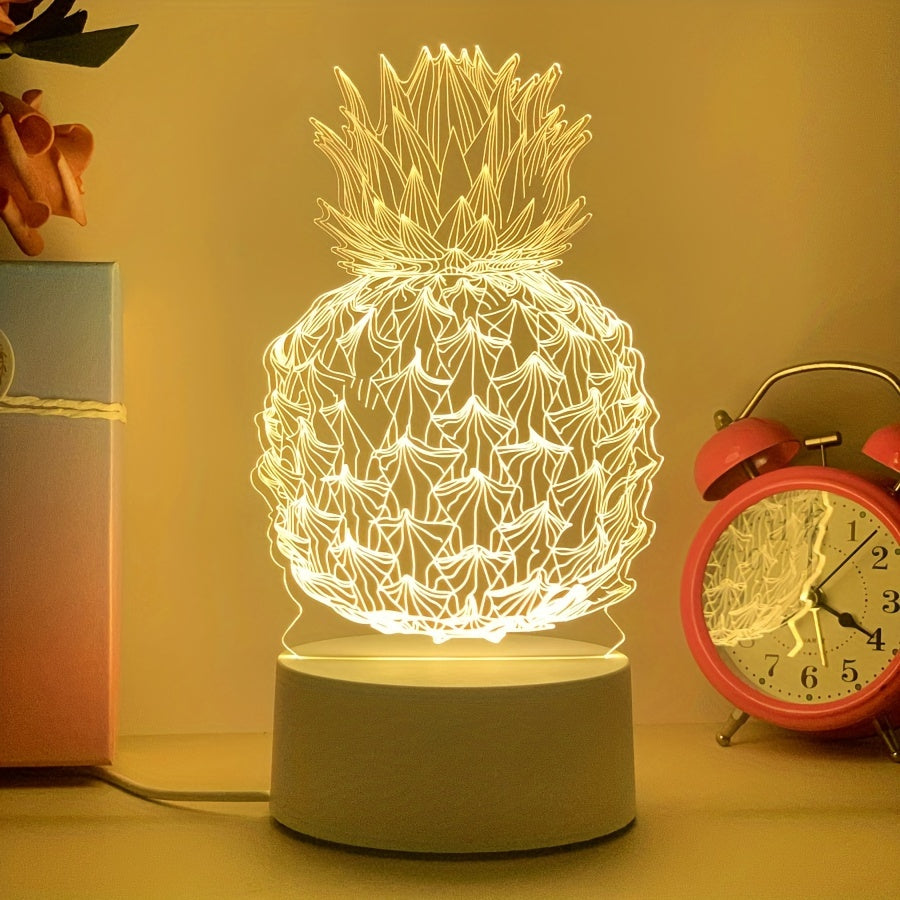 TropiGlow – Lampe de nuit LED 3D Ananas