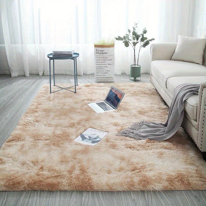 Tapis de Sol Shaggy Polyester Gris 60x90 cm – Antidérapant, Fibres Fines, Lavage Main
