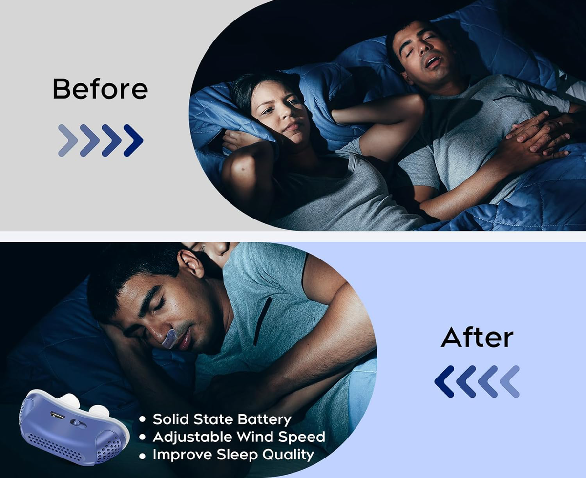 Machine Micro CPAP pour Apnée du Sommeil pour Voyage & Anti-Ronflement - Alternative au CPAP