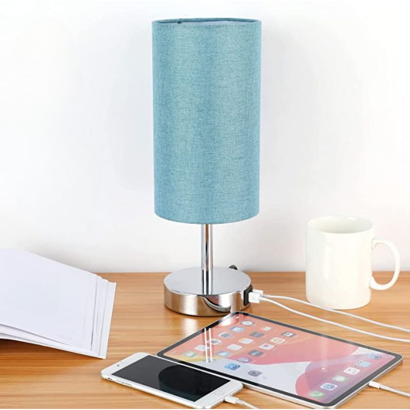 TouchEase – Lampe de Table Dimmable avec Ports USB