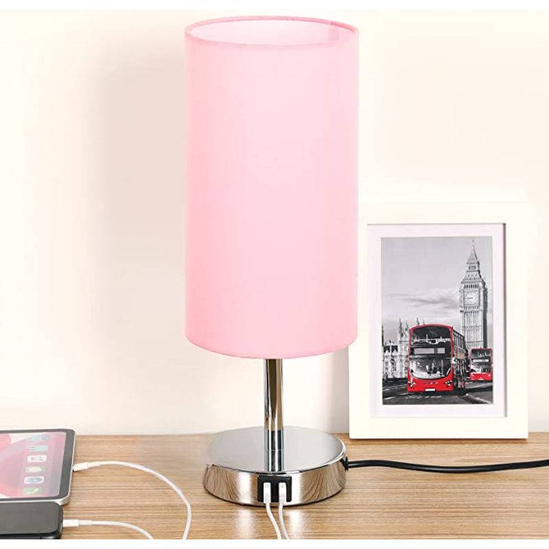 TouchEase – Lampe de Table Dimmable avec Ports USB