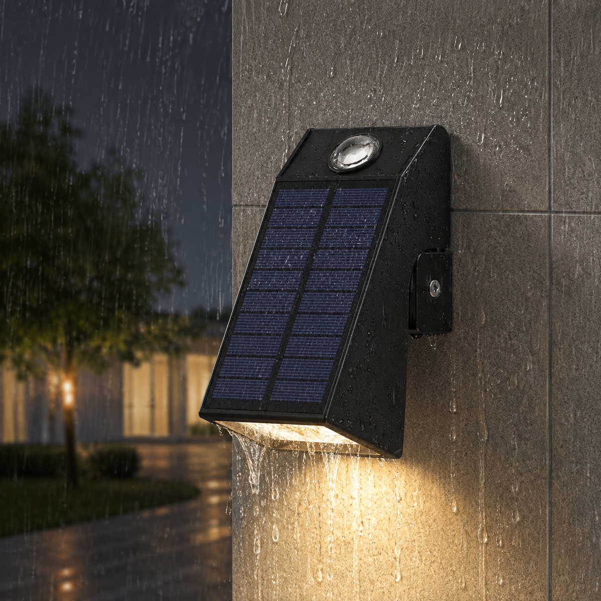 Design moderne minimaliste solaire extérieur lumière chaude étanche pour jardin et terrasse