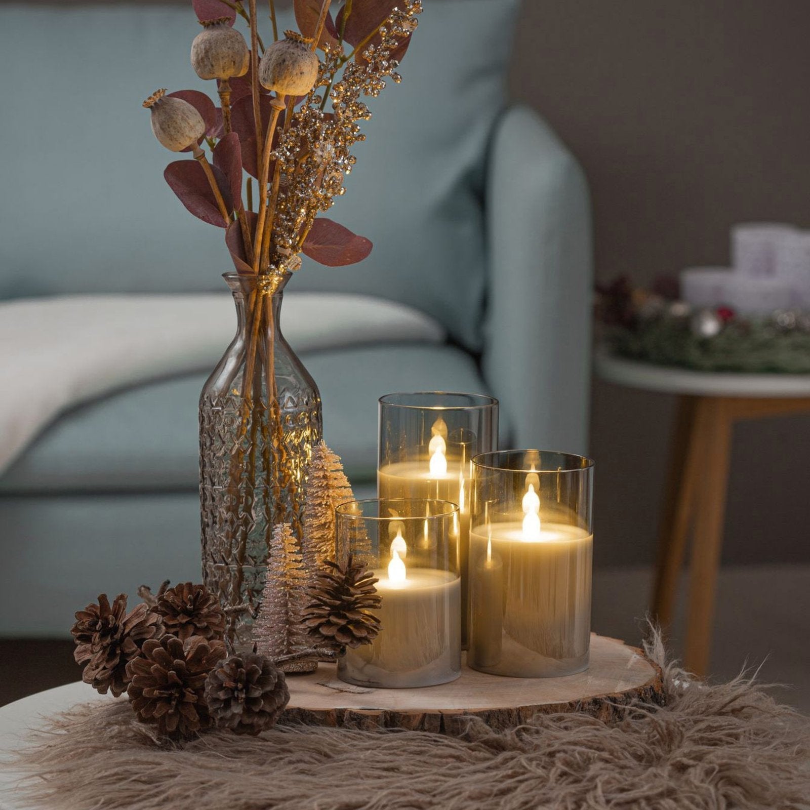 Bougies LED modernes avec télécommande
