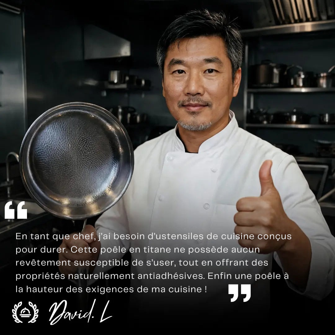 Ensemble de Cuisine | Ustensiles en Titane, 5 Pièces