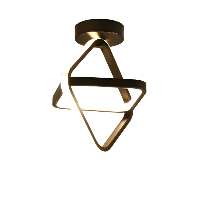 Orbis – Plafonnier LED Double Anneau Moderne Blanc Salon