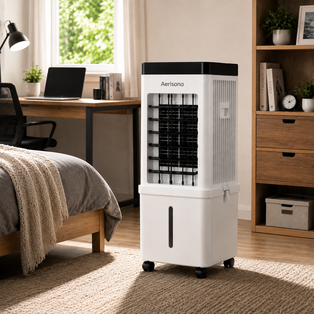 Rafraîchisseur d’air mobile 3-en-1 sans tuyau d’évacuation – refroidisseur par évaporation