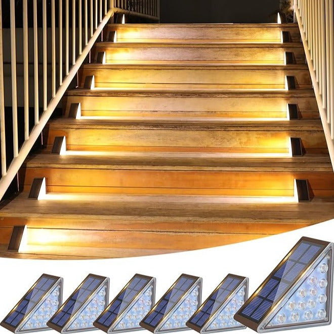 Lampes Solaires Escaliers – LED Économiques et Modernes pour Jardin