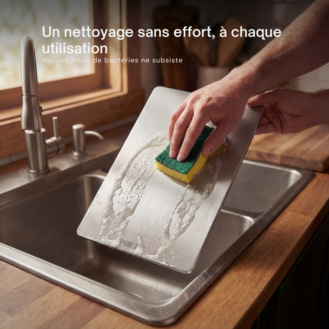 Planche à Découper | Titane Durable, Résistante aux Taches