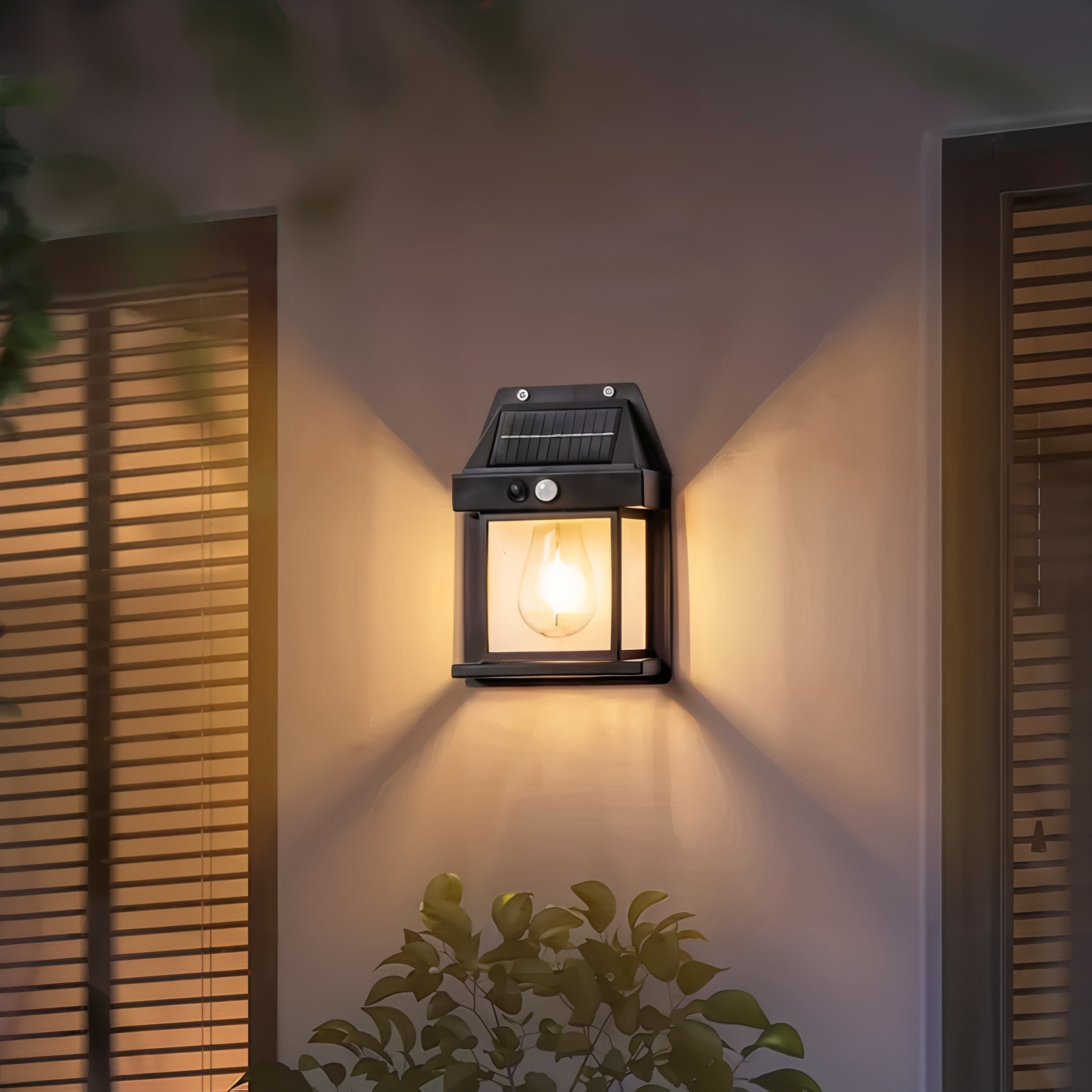 SolarLux – Applique murale LED solaire, design moderne, jardin