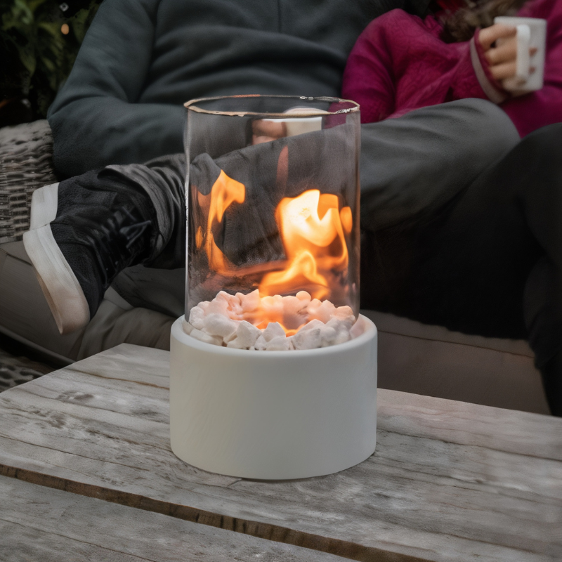 Lampe à huile Flamme – Design classique avec éclairage sûr pour des soirées chaleureuses