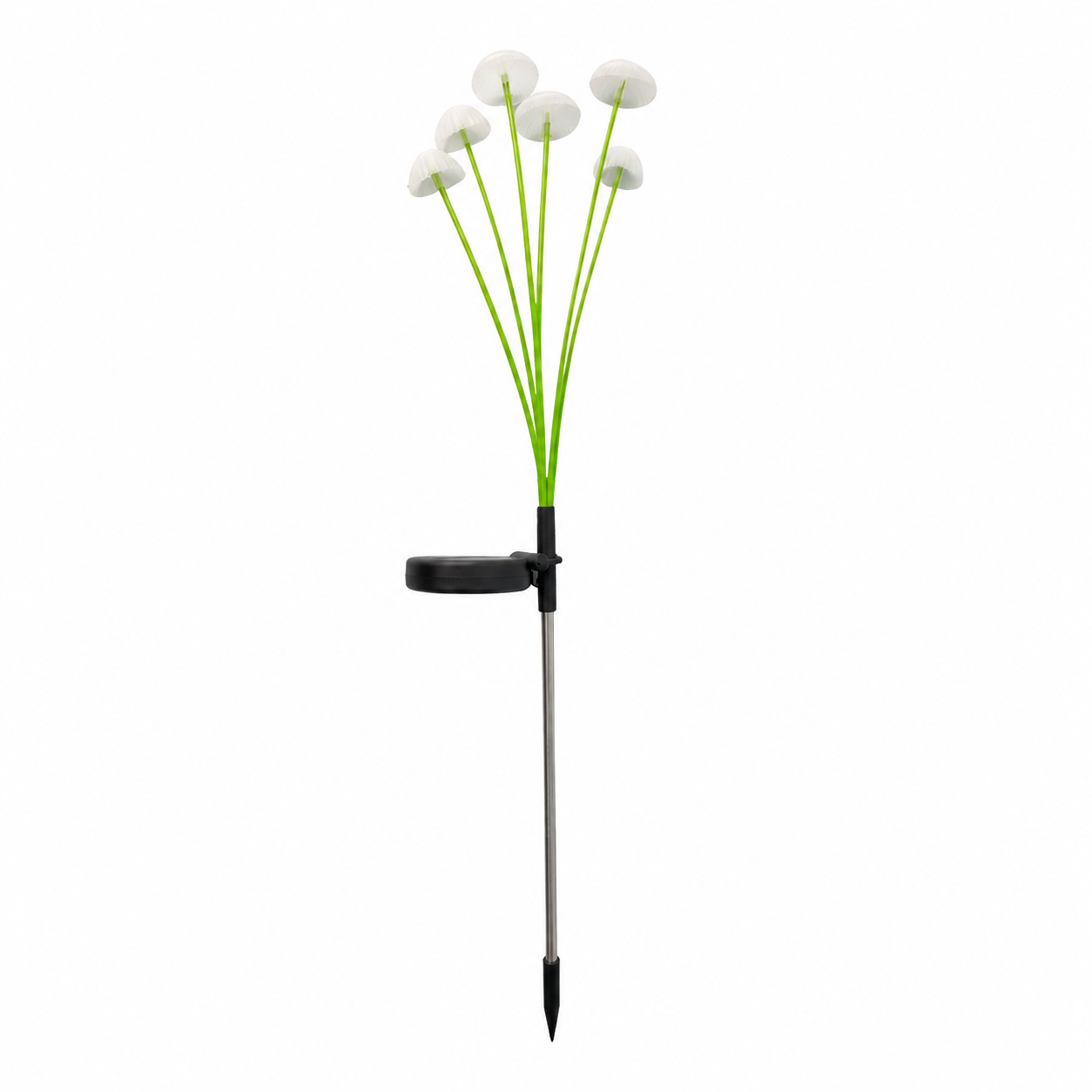 Lampes Solaires de Jardin Champignon Méduse Plastique 45 cm – LED, IP65, À Planter