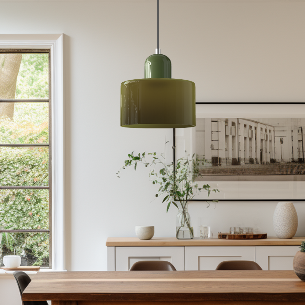 Lumisio – Suspension en Verre Style Bauhaus, Créative, Salon