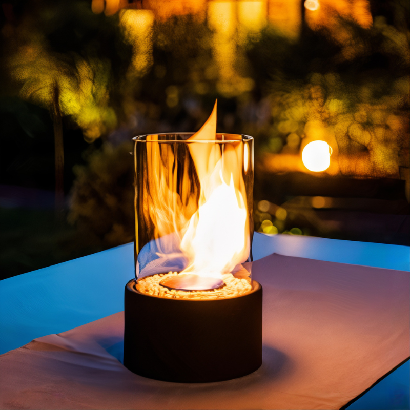 Lampe à huile Flamme – Design classique avec éclairage sûr pour des soirées chaleureuses