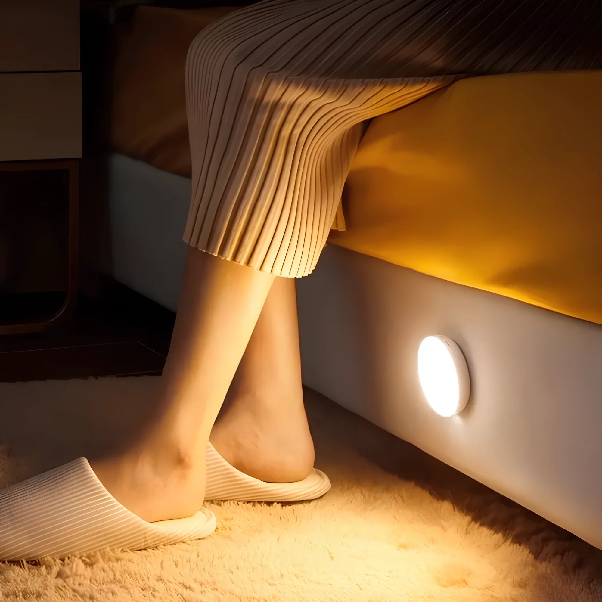 Lampe Intérieure à Détection de Mouvement – LED Blanche Moderne
