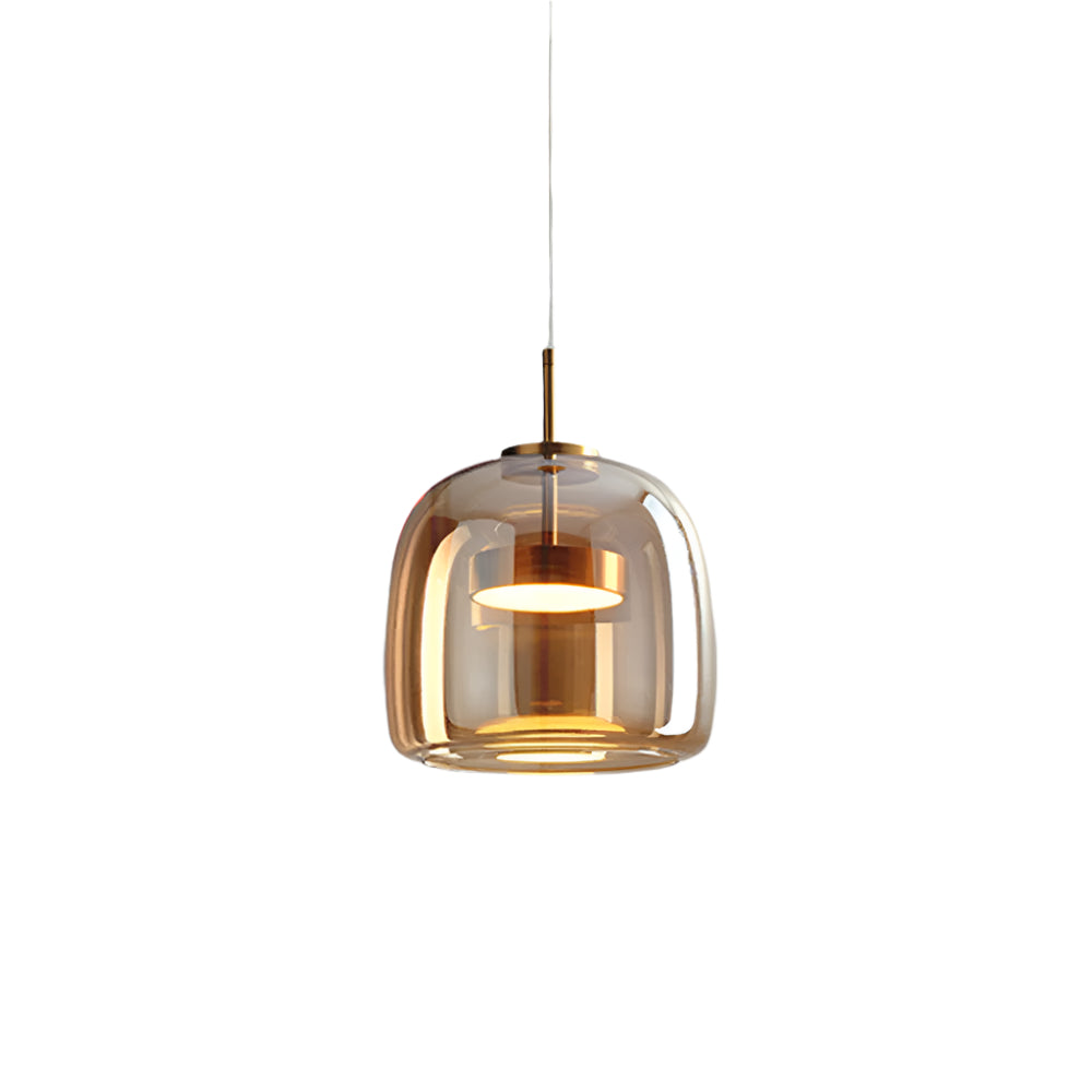 Orvian – Suspension LED Vintage Finition Dorée Salon