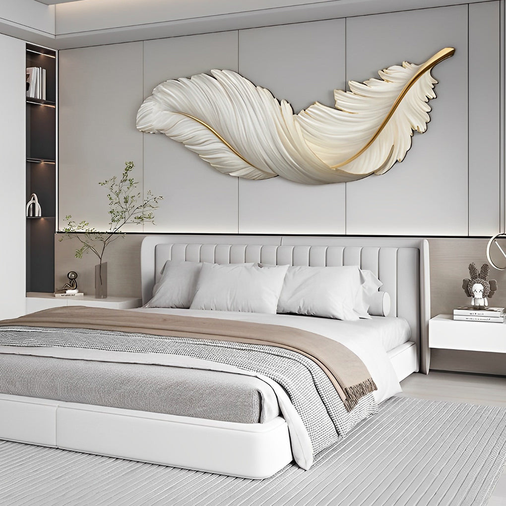 Applique Murale Design | Plumes, LED avec Télécommande USB 10