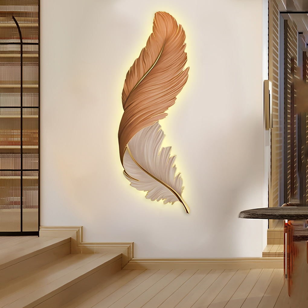 Applique Murale Design | Plumes, LED avec Télécommande USB 11