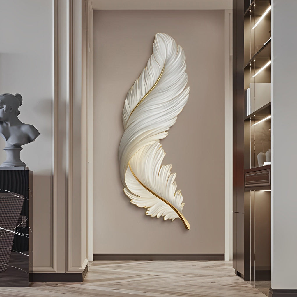 Applique Murale Design | Plumes, LED avec Télécommande USB 6