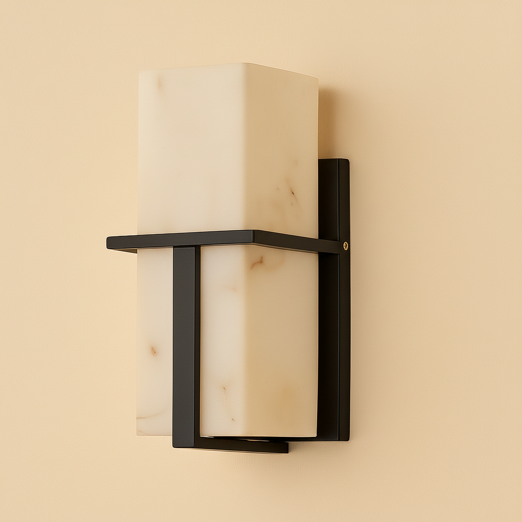 Applique Murale Extérieur | Diffuseur Vertical, Effet Marbre 1