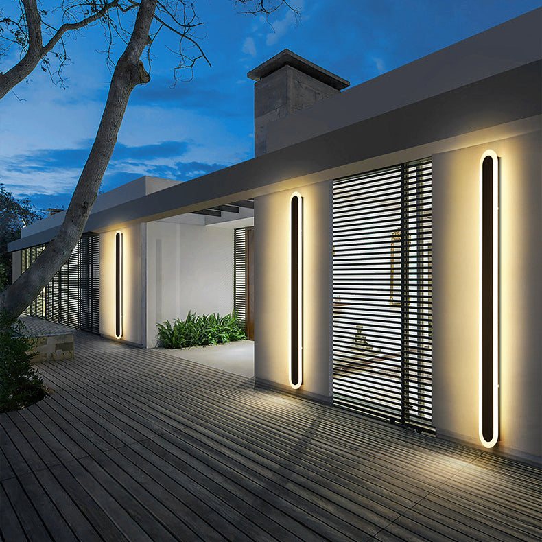 Applique Murale Extérieure | Fer Forgé Noir, Design Étanche LED 0