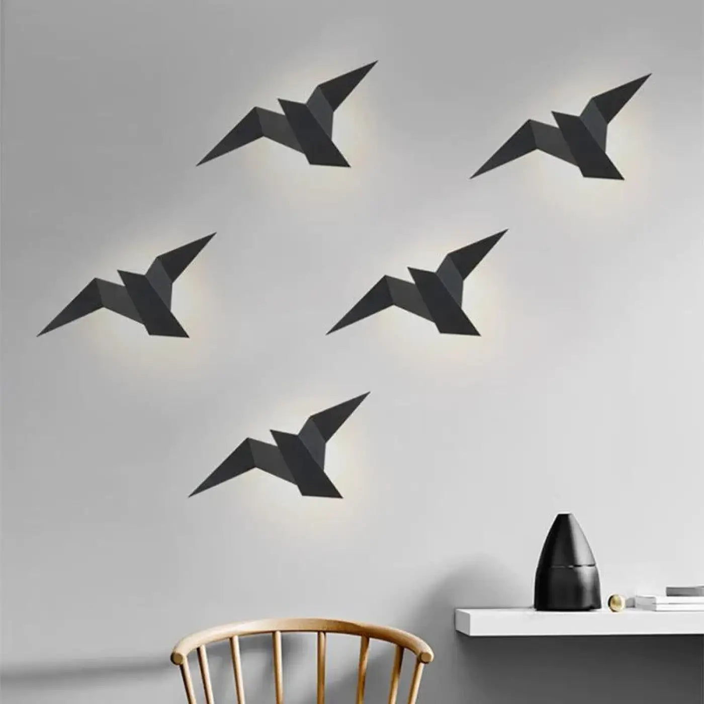Applique Murale | Design Oiseau, Éclairage Doux 4