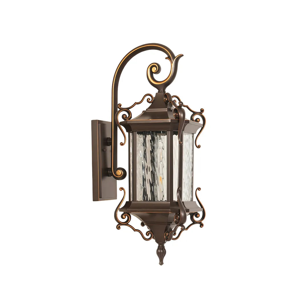 Appliques Murales Extérieures Vintage en Aluminium, Lot de 2, Style Européen Classique 8