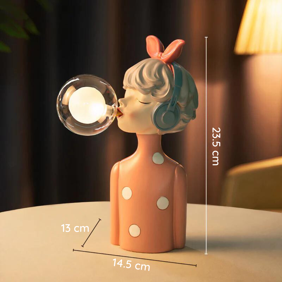Lampe de Table Artisanale Blanche au Style Moderne pour Salon