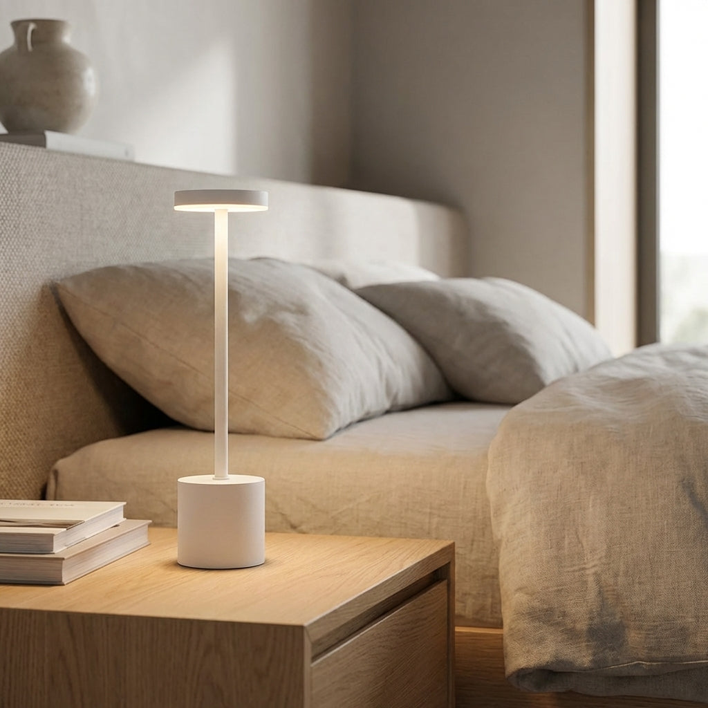 AuraLux – Lampe LED Sans Fil Réglable Moderne pour Salon