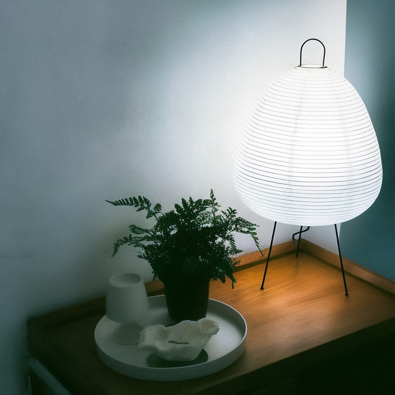 ZenLicht – Lampe de table japonaise en papier de riz