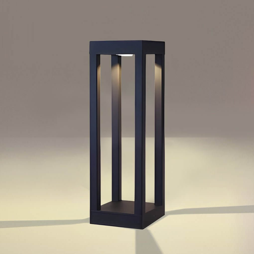 Borne lumineuse extérieure LED IP54 en aluminium, lumière blanche chaude pour jardin et terrasse 7