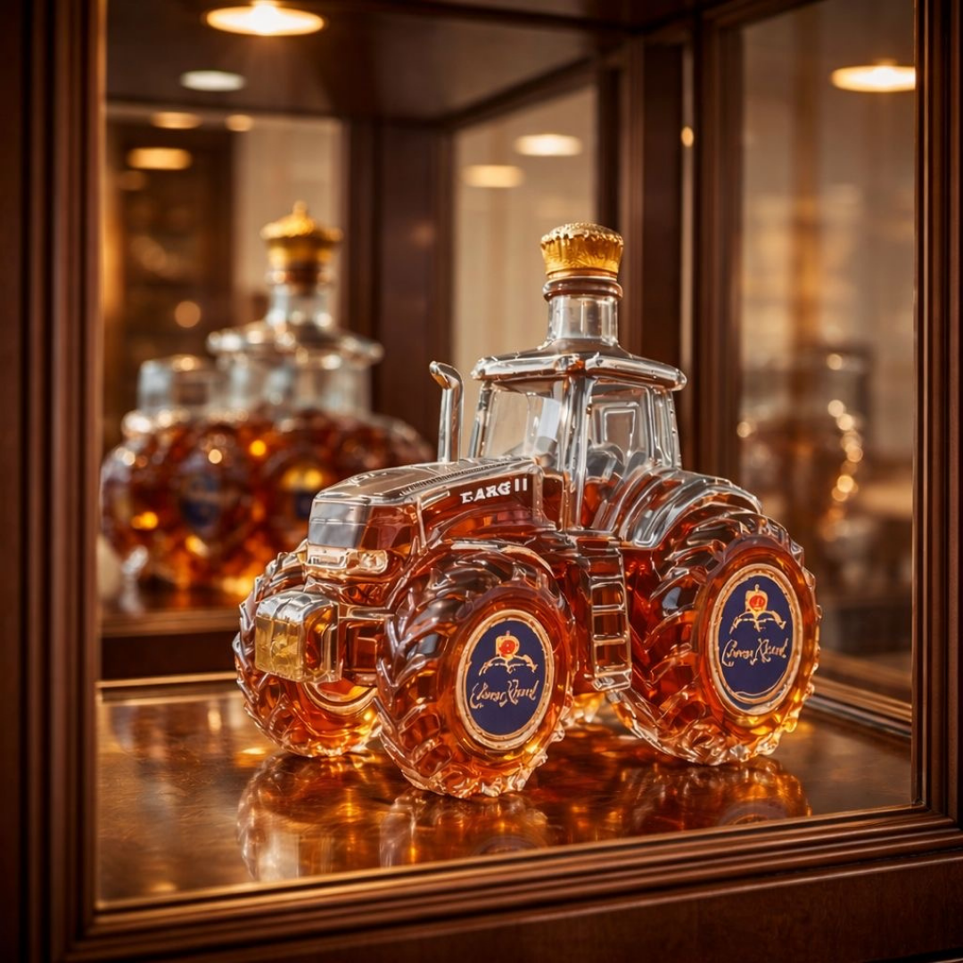 Bouteille de Whisky | Design Tracteur Unique, 500 ml 2