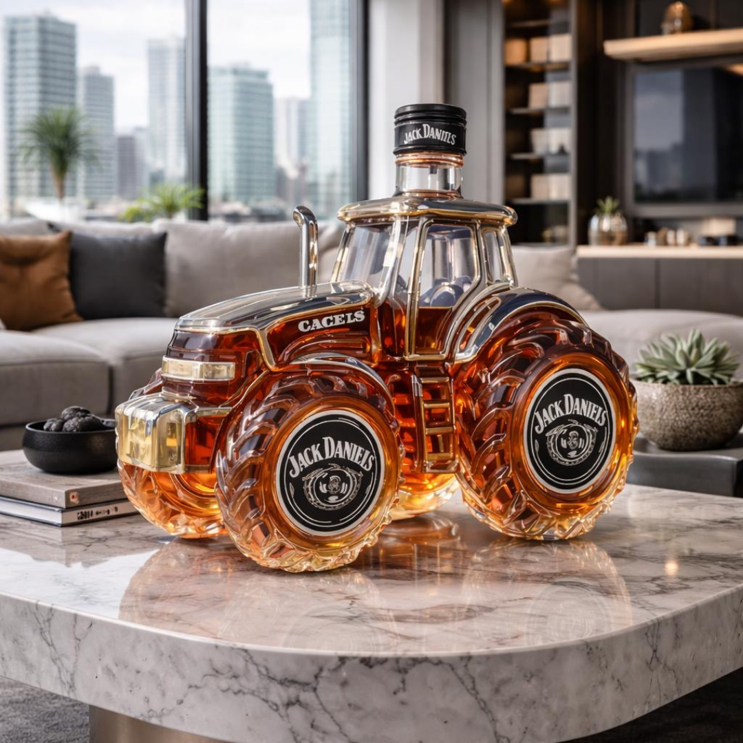 Bouteille de Whisky | Design Tracteur Unique, 500 ml 3
