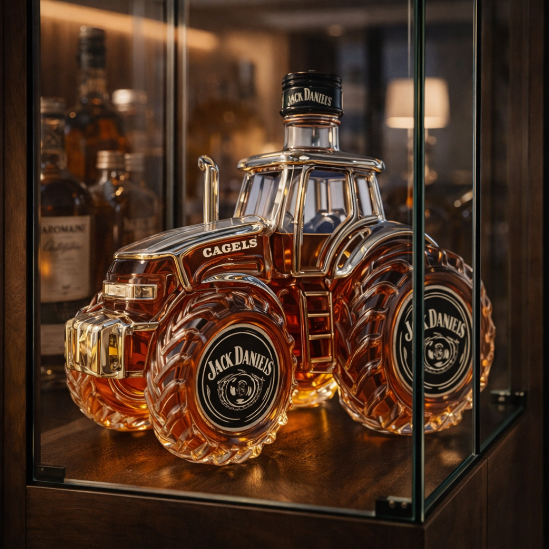 Bouteille de Whisky | Design Tracteur Unique, 500 ml 4