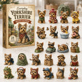 Calendrier de l’Avent 2026 Yorkshire Terrier – Modèle Plat en Acrylique, 24 Jours