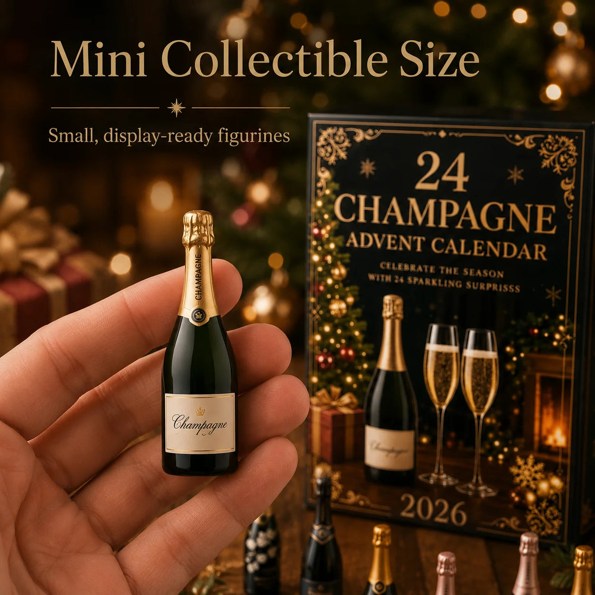 Calendrier de l'Avent Champagne 2026 - 24 Surprises Festives Élégantes 3
