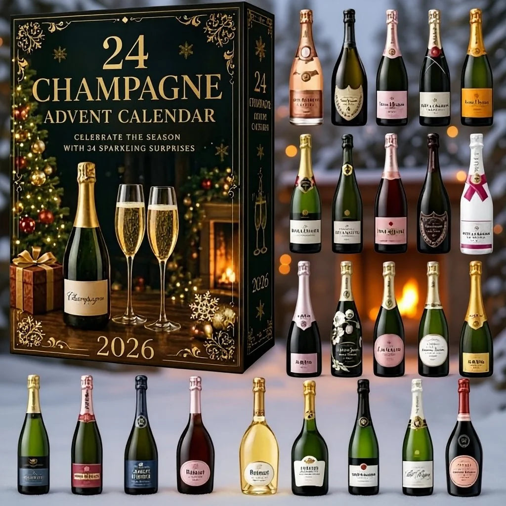 Calendrier de l'Avent Champagne 2026 - 24 Surprises Festives Élégantes 4