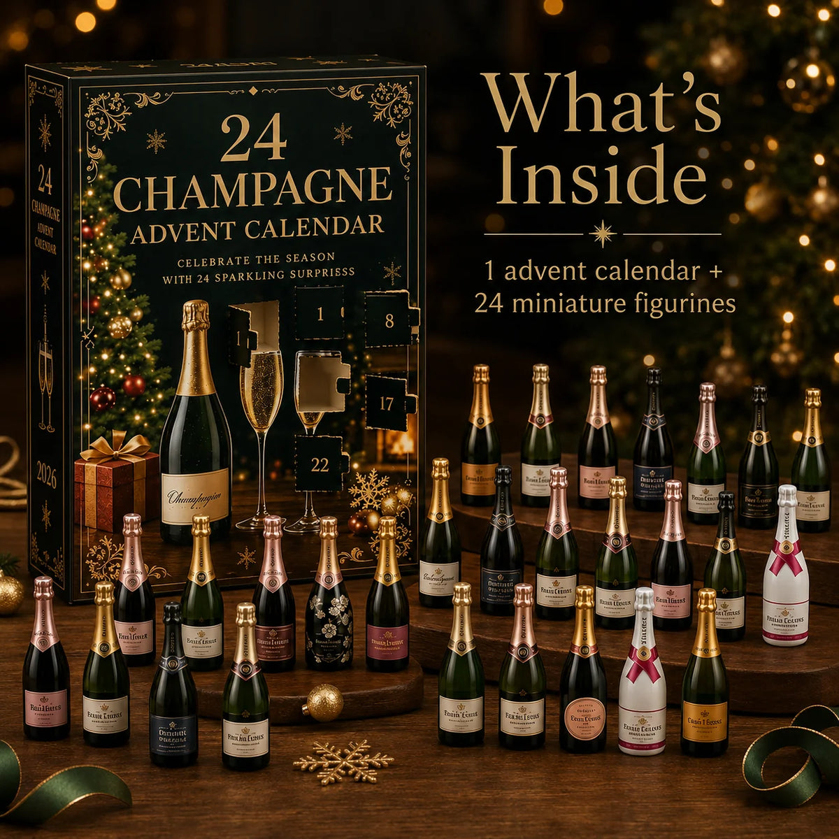 Calendrier de l'Avent Champagne 2026 - 24 Surprises Festives Élégantes 5