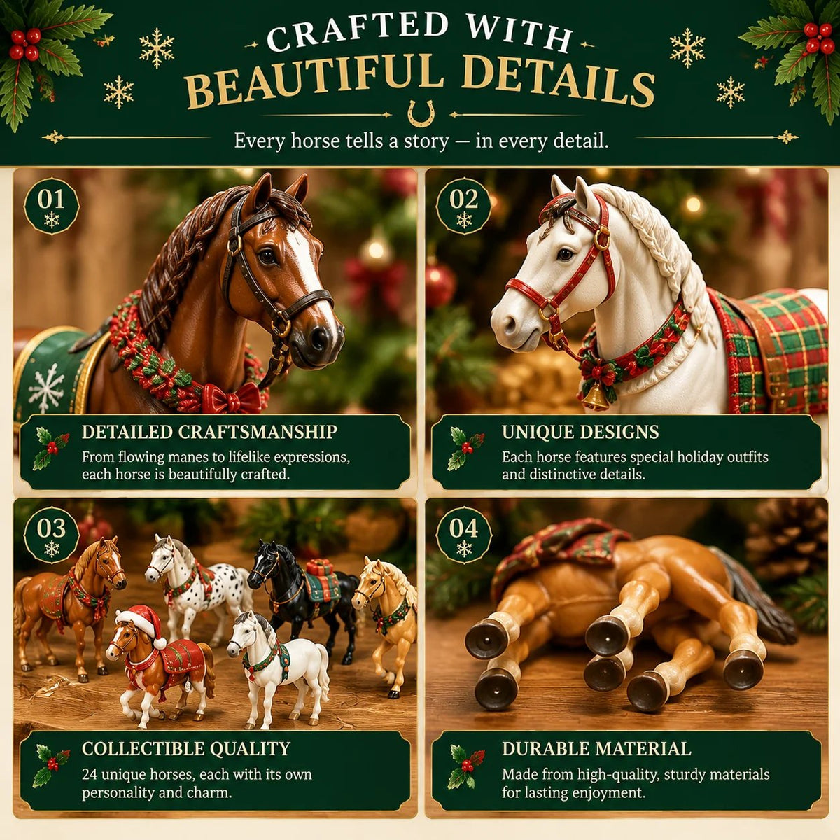 Calendrier de l'Avent Équestre – 24 Jours de Surprises Festives pour Passionnés de Chevaux 7