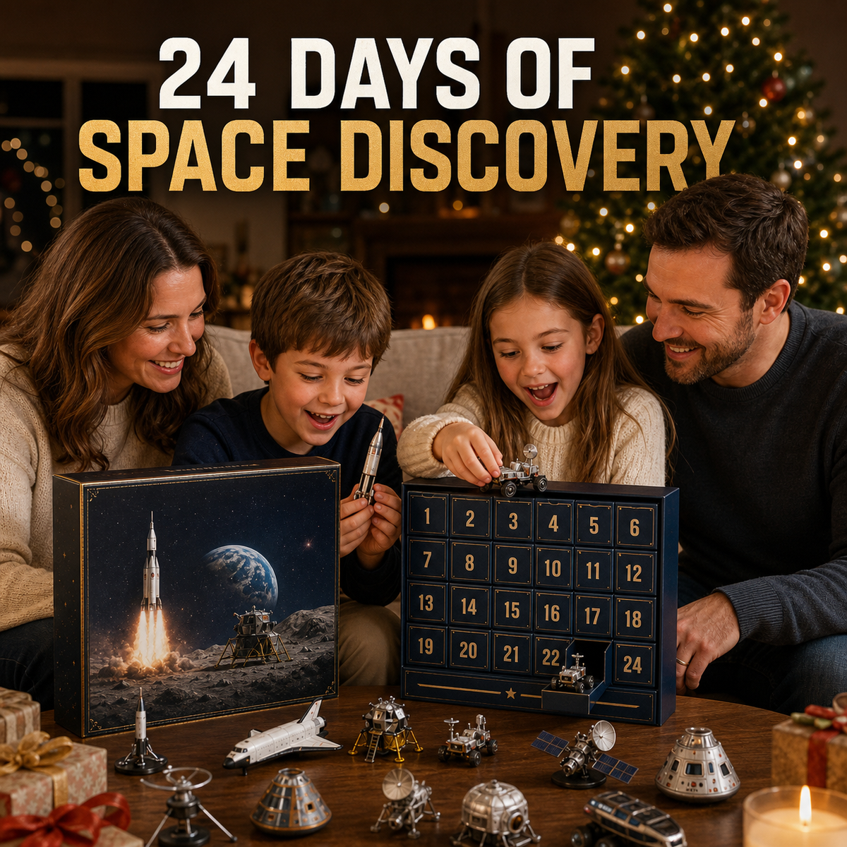 Calendrier de l'Avent Original 2026 Exploration Spatiale – 24 Surprises Éducatives à Découvrir 1