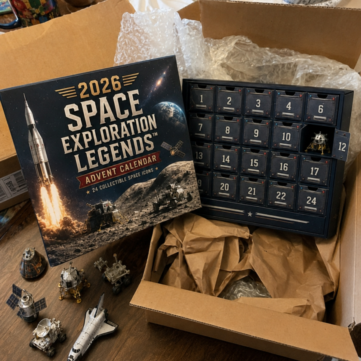 Calendrier de l'Avent Original 2026 Exploration Spatiale – 24 Surprises Éducatives à Découvrir 5
